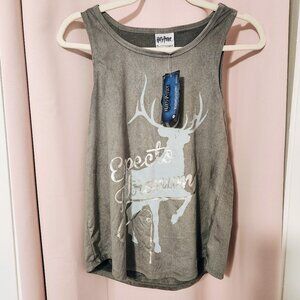 NWT Hot Topic Harry Potter 'Expecto Patronum' Patronus Suede Tank Top - Sz Small